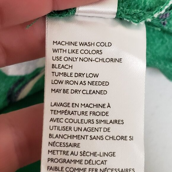 Free People Womens Neon Garden Floral Mini Dress Size 10 Green V Neck Bohemian - Picture 5 of 12